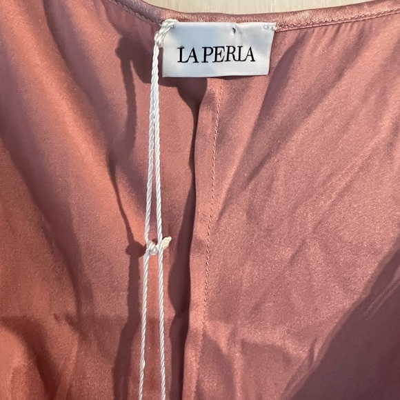 LA Perla Silk Camisole dark pink with spaghetti straps and stretch! NWT - Picture 10 of 12